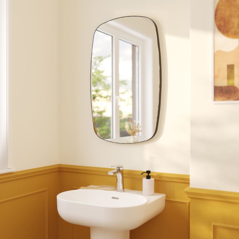 Spejl Tisa Slim Barrel 50 x 80 cm Sort