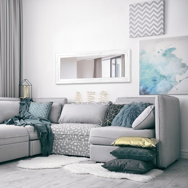 Jyvaskyla Spejl 60x148 cm Hvid