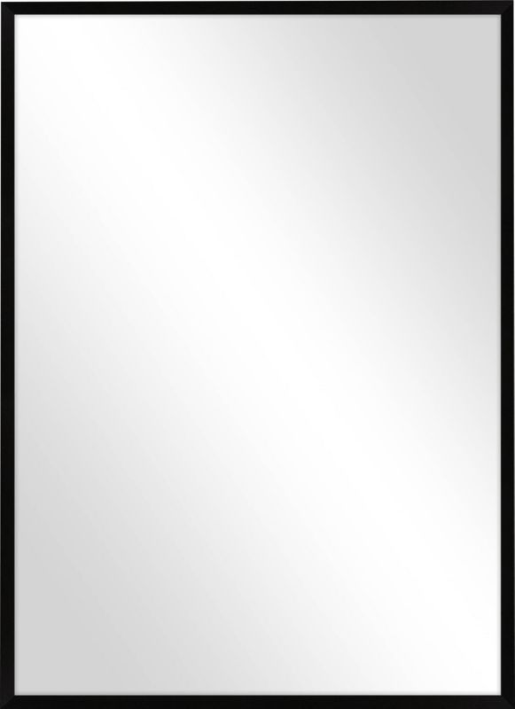 Knor spejl 50 x 70 cm i sort ramme