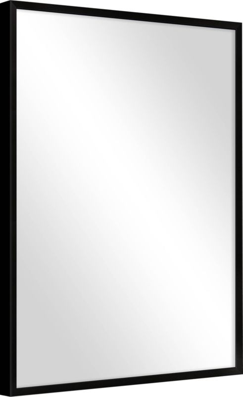 Knor spejl 50 x 70 cm i sort ramme