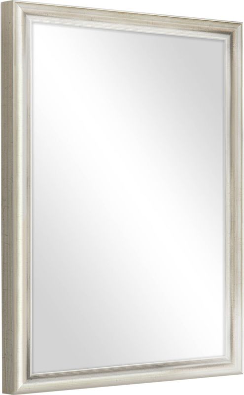 Knor spejl 50 x 70 cm i ramme med antik sølvfinish