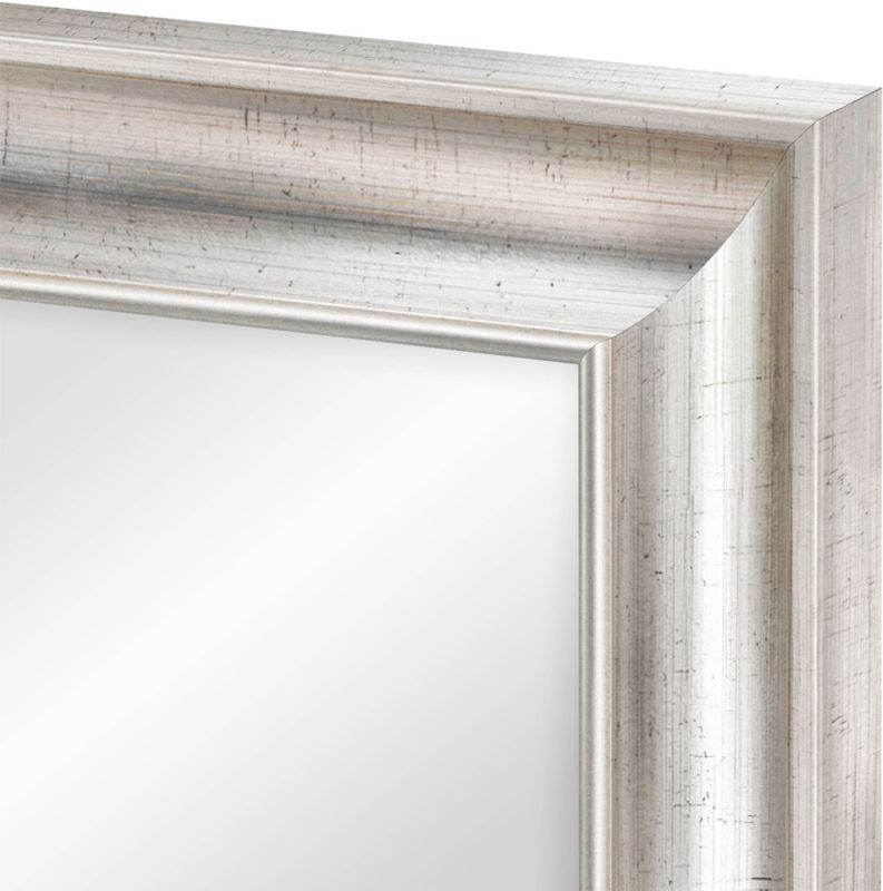 Knor spejl 50 x 70 cm i ramme med antik sølvfinish