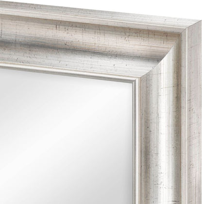 Knor spejl 50 x 70 cm i ramme med antik sølvfinish
