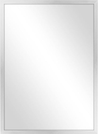 Knor Maria spejl 50 x 70 cm med sølvfarvet aluminiumsramme