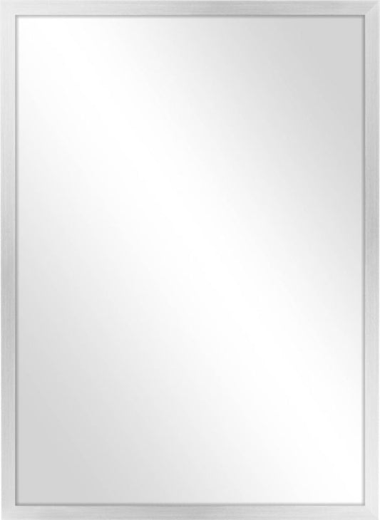 Knor Maria spejl 50 x 70 cm med sølvfarvet aluminiumsramme