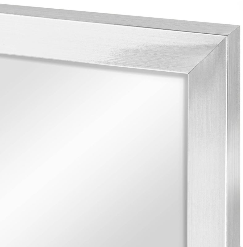 Knor Maria spejl 50 x 70 cm med sølvfarvet aluminiumsramme