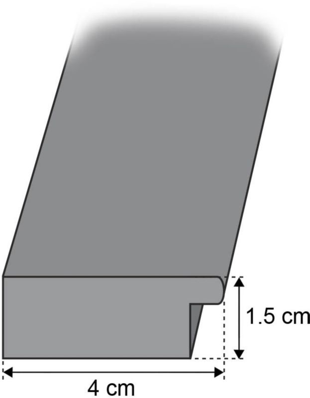 Knor Paulina spejl 46 x 146 cm i hvid ramme