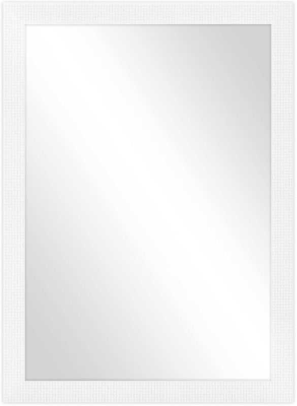 Knor Paulina spejl 50 x 70 cm med mat hvid ramme