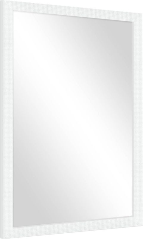 Knor Paulina spejl 50 x 70 cm med mat hvid ramme