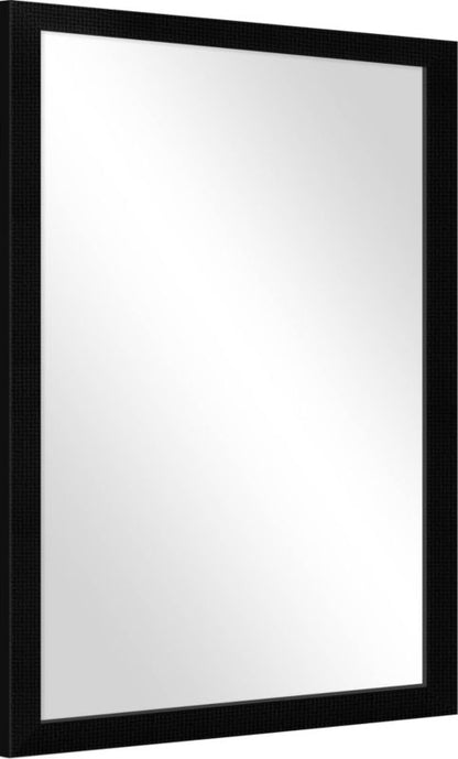 Knor Paulina spejl 50 x 70 cm i mat‑sort ramme