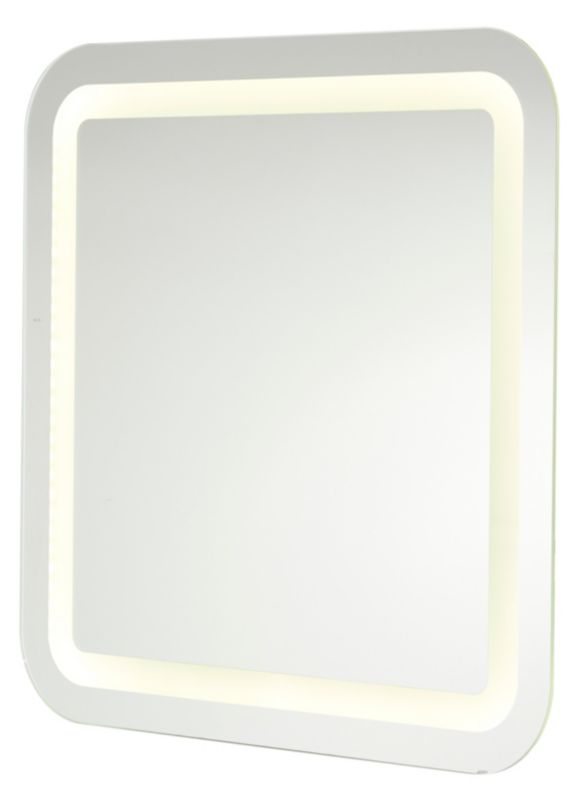 Kvadratisk spejl Cooke&Lewis Charlestown 60 x 60 cm med LED-belysning