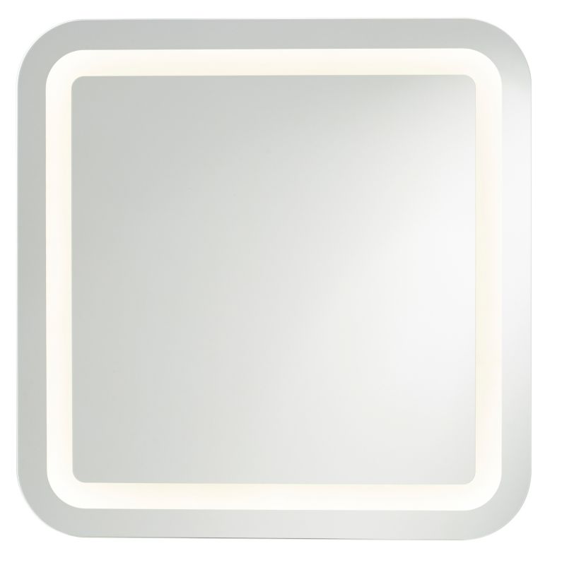 Kvadratisk spejl Cooke&Lewis Charlestown 60 x 60 cm med LED-belysning
