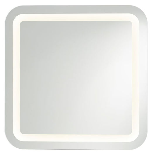 Kvadratisk spejl Cooke&Lewis Charlestown 60 x 60 cm med LED-belysning