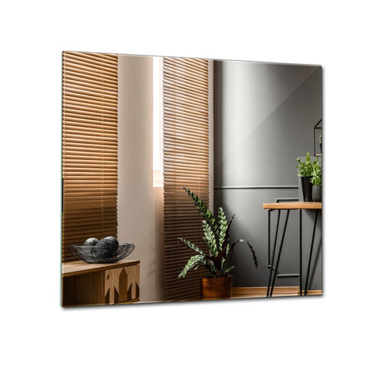 Kvadratisk vægmonteret spejl Tulup 50 x 50 cm minimalistisk uden ramme 1 stk.