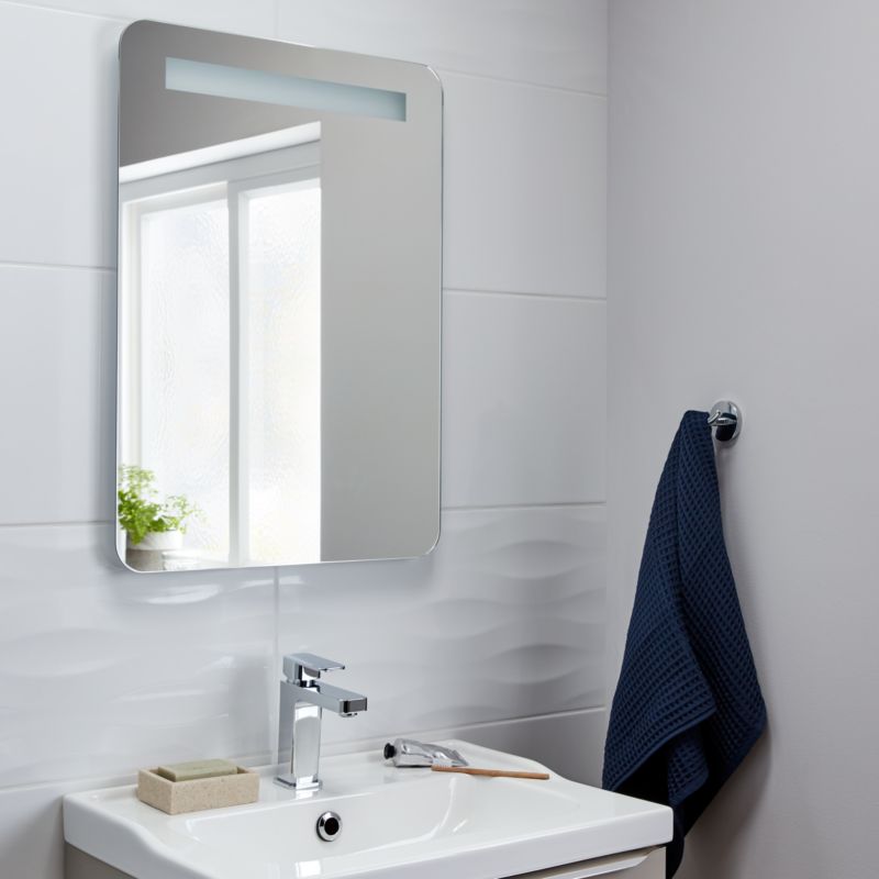 LED-spejl Colwell 70 x 50 cm