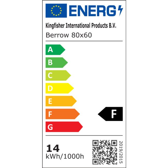 LED-spejl Cooke&Lewis Berrow 60 x 80 cm