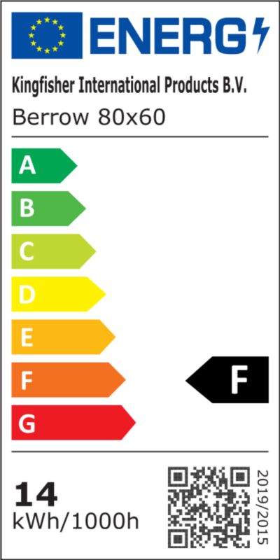 LED-spejl Cooke&Lewis Berrow 60 x 80 cm
