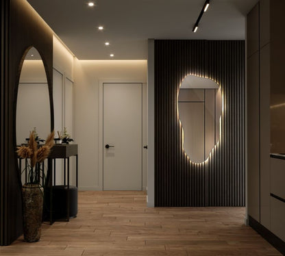 LED-spejl Tulup 40x80 cm Neutral LED Dekorativt Oplyst 1 stk.