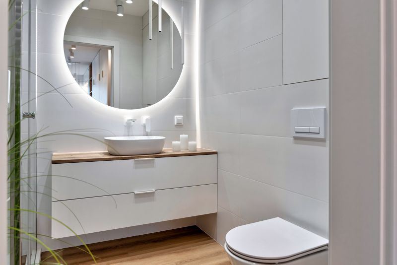 LED-spejl Tulup Rund 100 cm Neutral – Unikt til badeværelset, 1 stk.