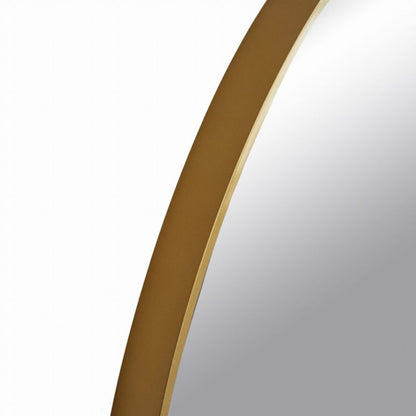 Rundt BD ART træspejl i loftstil 60 cm, guld, 1 stk.