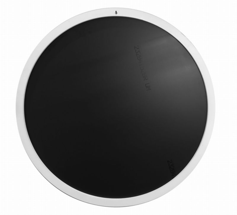 Rundt BD art træspejl i loftstil 80 cm hvid 1 stk.
