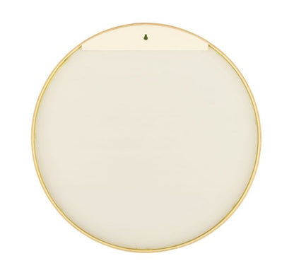 Rundt BD art spejl i skandinavisk træ, 50 cm, naturlig dybde, 1 stk.