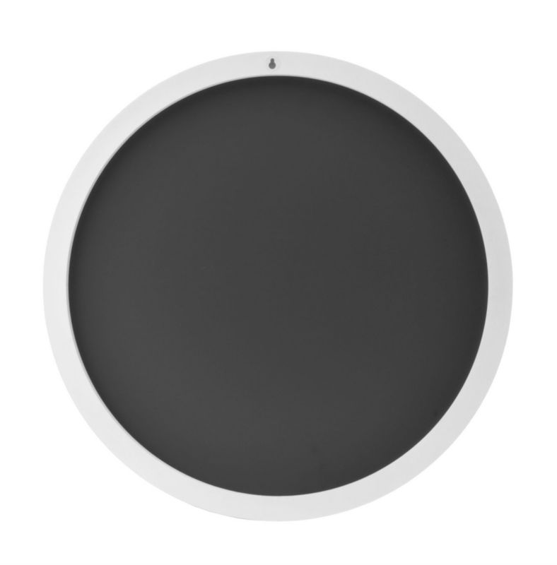 Rundt BD ART spejl i træ, skandinavisk design, 60 cm, hvid, 1 stk.