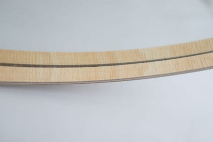 Rundt BD art spejl i skandinavisk træ 70 cm naturlig 1 stk.