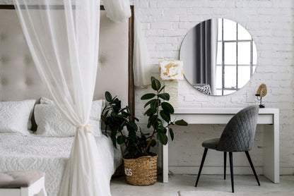 Rundt loftspejl Tulup 90 cm stort uden ramme 1 stk.