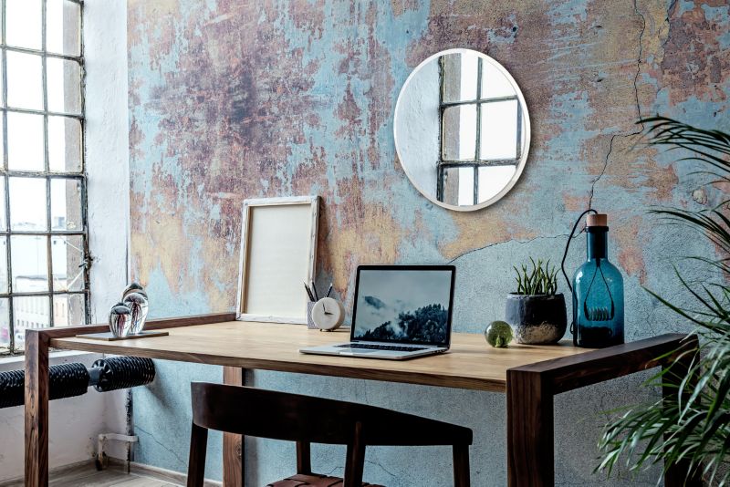 Rundt Tulup-spejl med hvid ramme 60 cm – designklassiker til stuen, 1 stk.
