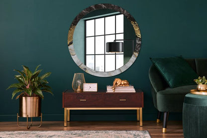 Rundt Tulup Marmur Loft-spejl 100 cm moderne med glasbund, 1 stk.