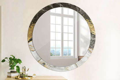 Rundt Tulup Marmur Loft-spejl 100 cm moderne med glasbund, 1 stk.