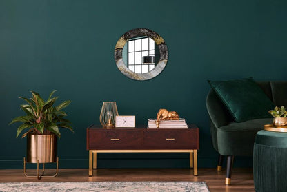 Rundt Tulup Marmur Loft-spejl 50 cm Moderne med Glasbund 1 stk.