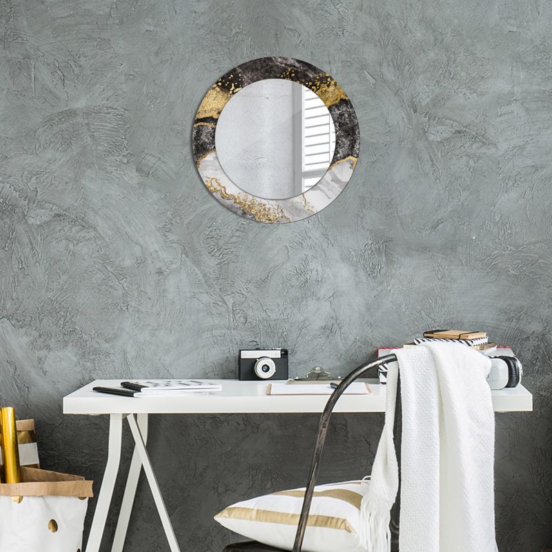 Rundt Tulup Marmur Loft-spejl 50 cm Moderne med Glasbund 1 stk.