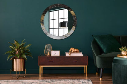 Rundt Tulup Marmur Loft-spejl 80 cm Moderne med bagplade, 1 stk.