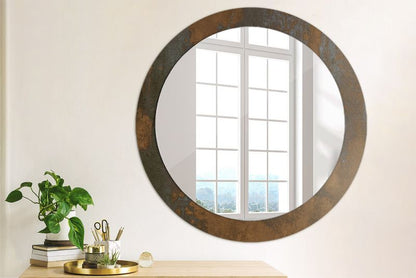 Rundt spejl Tulup metallisk rustikt 80 cm moderne med glasunderlag 1 stk.