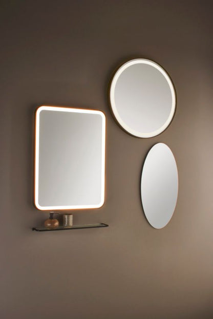 Rundt spejl Dubiel Vitrum Moon 70 cm med LED-belysning