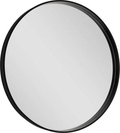 Rundt spejl Dubiel Vitrum Oslo 70 cm med sort ramme