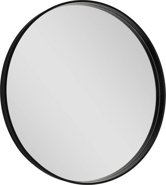 Rundt spejl Dubiel Vitrum Oslo 70 cm med sort ramme
