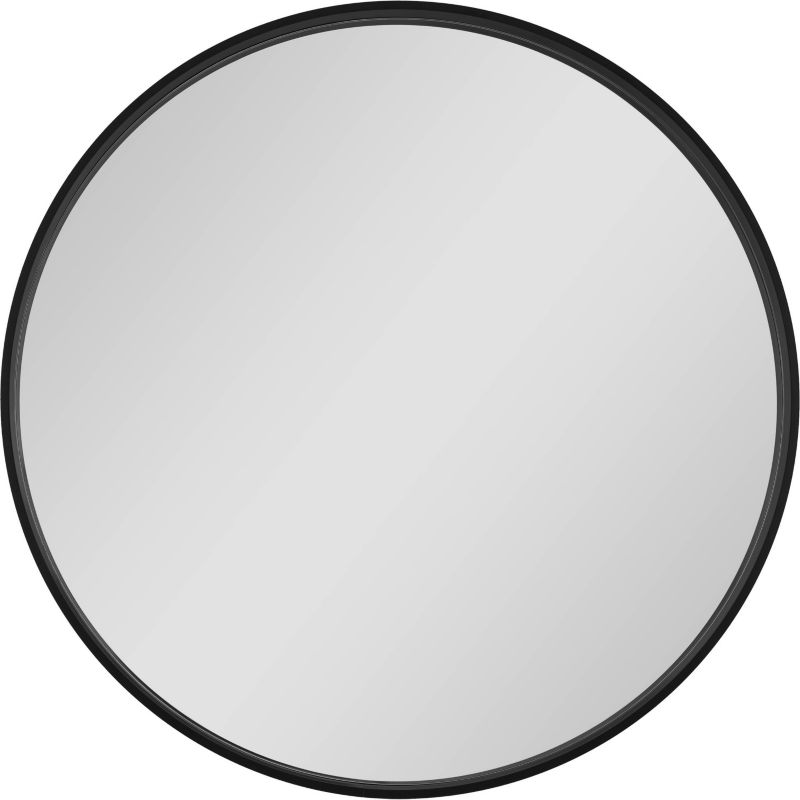 Rundt spejl Dubiel Vitrum Oslo 70 cm med sort ramme