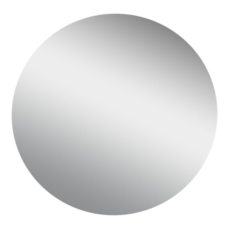 Rundt spejl 60 cm Sølv | 5063022029058