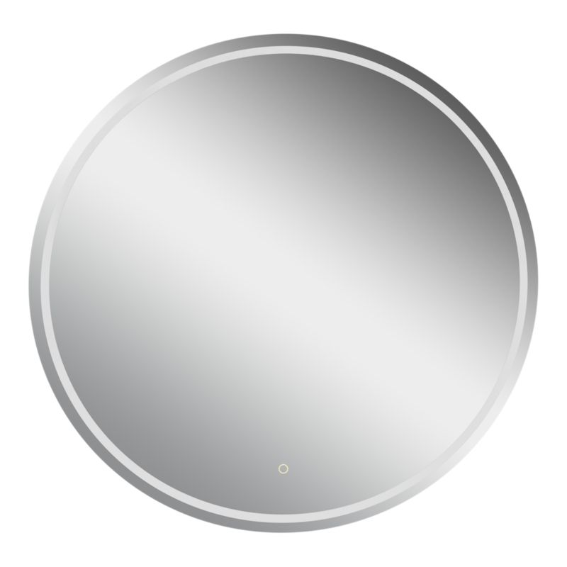 Rundt LED-spejl 80 cm med Dæmpbar Belysning og Anti-Dug Glas