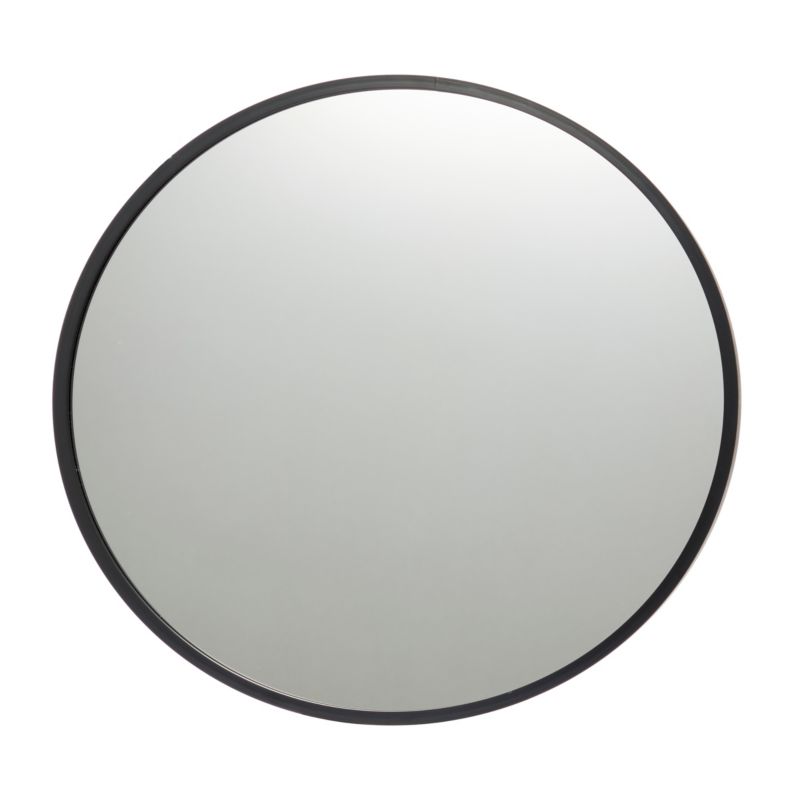 Rundt Spejl 40 cm med Sort Metalramme