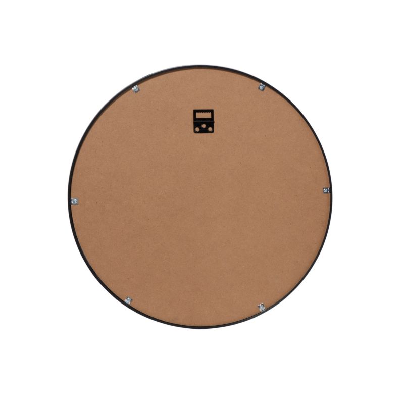 Rundt Spejl 40 cm med Sort Metalramme