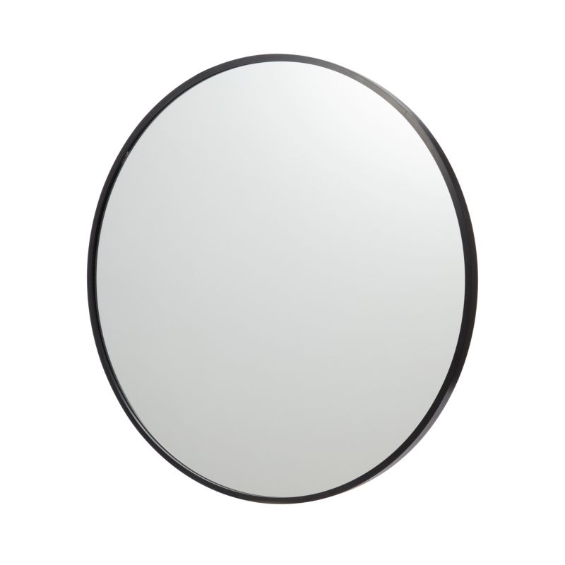 Rundt Spejl Muhely 60 cm Sort Aluminium