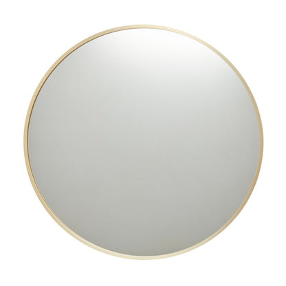 Rundt spejl GoodHome Muhely 60 cm i guldfarvet metalramme