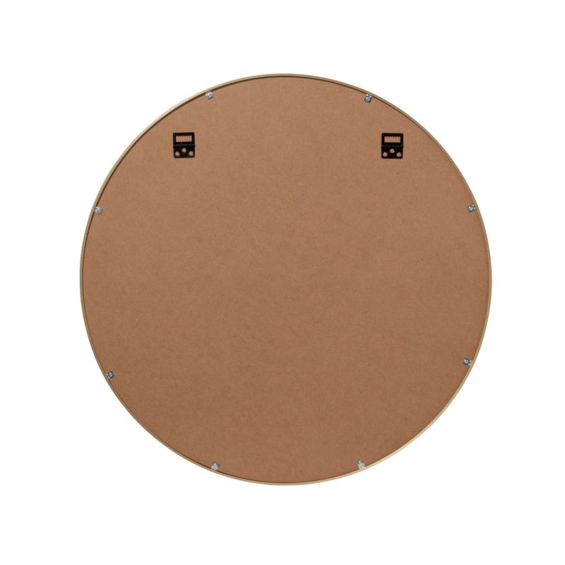 Rundt spejl GoodHome Muhely 60 cm i guldfarvet metalramme