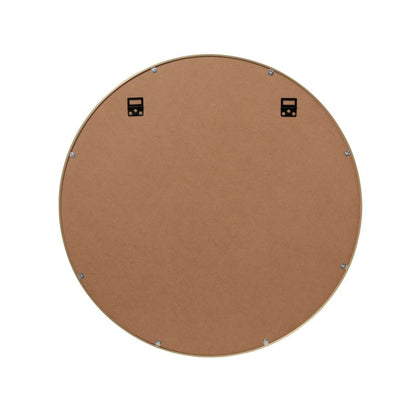 Rundt spejl GoodHome Muhely 60 cm i guldfarvet metalramme