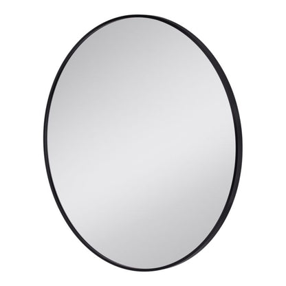 Rundt Spejl Tisa Slim 60 cm Sort Aluminium