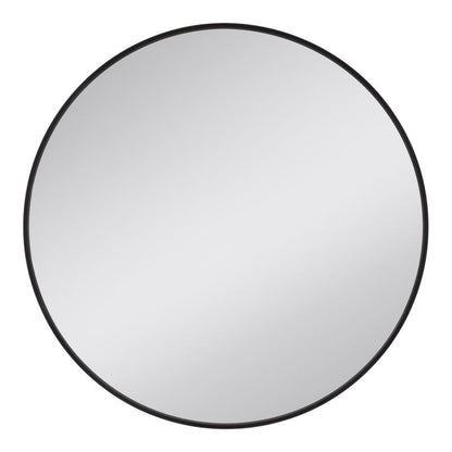 Rundt Spejl Tisa Slim 60 cm Sort Aluminium